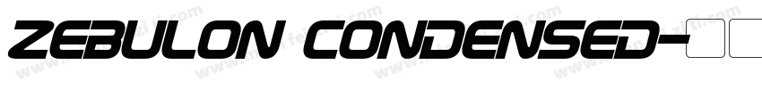 Zebulon Condensed字体转换